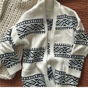 Joie comfy plush open cardigan